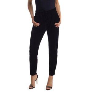 Commando Womens Velvet Jogger Pants Size Small Black